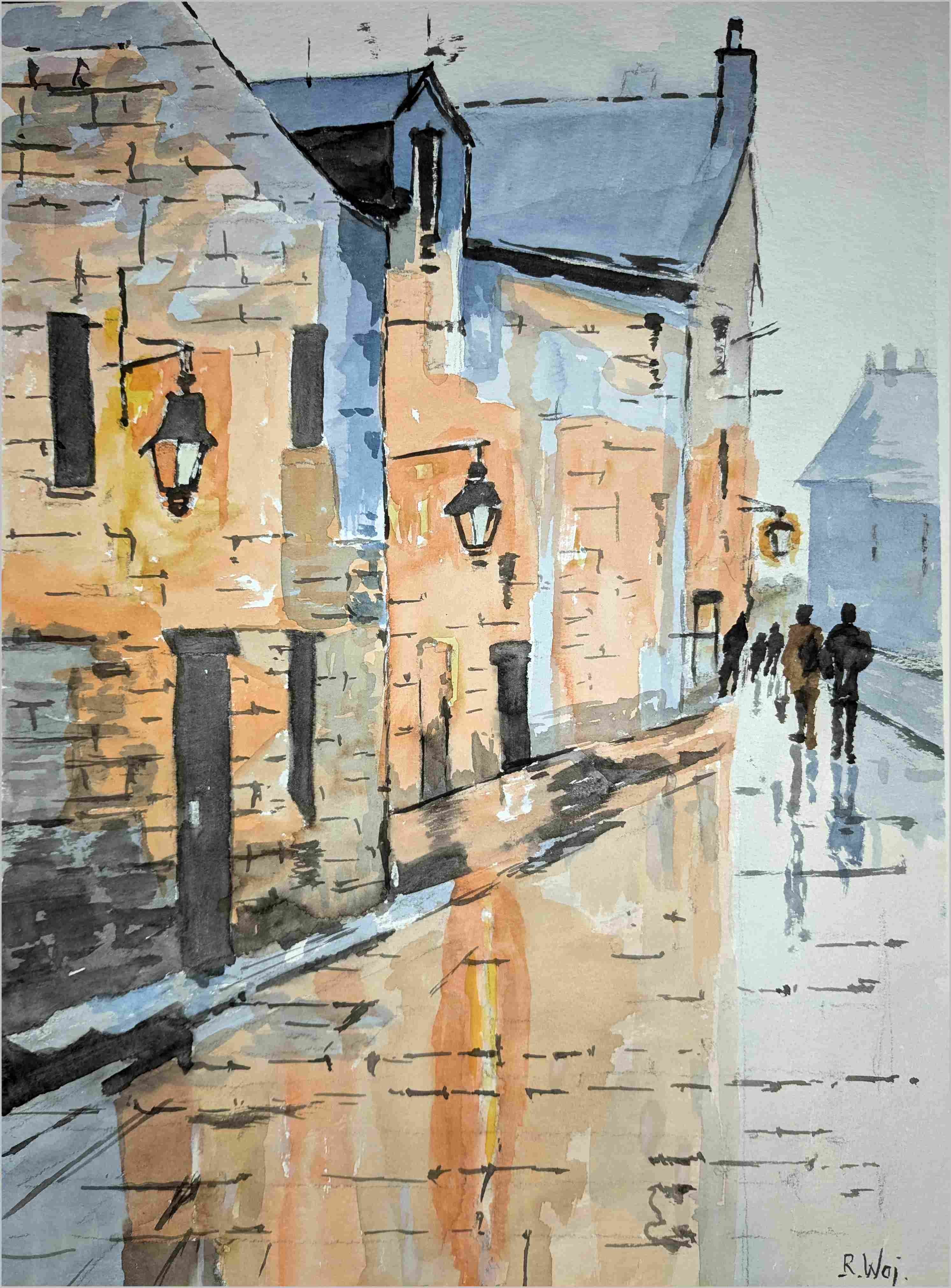 Gasse am Abend